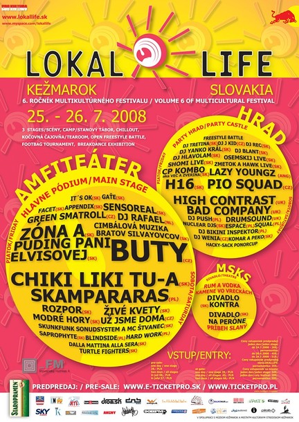 Multikulturny festival Lokal Life 008, 25.-26.7.08 @ Amfiteater, mestsky hrad, Kezmarok