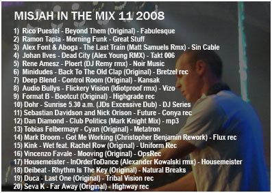 Misjah - In the mix (11/2008)